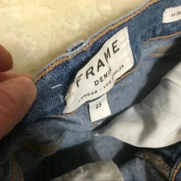 Frame  Denim Distressed Skinny Jeans Size 25 - Picture 10 of 16